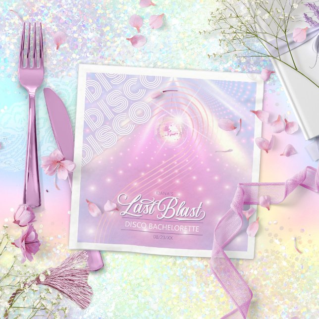 Serviette En Papier Bachelorette Retro Dernier Blast Disco v2 ID928 (Créateur téléchargé)