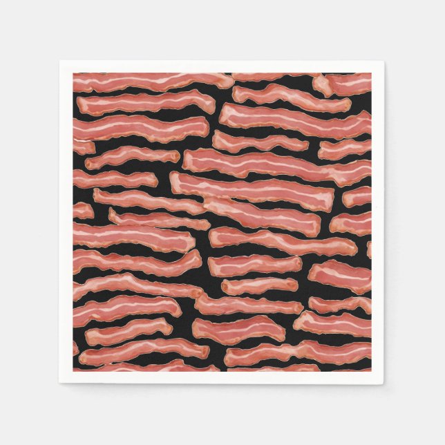 Serviette En Papier Bacon à pattes (Devant)