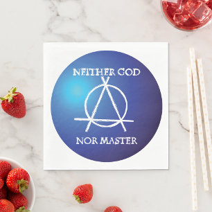 Serviette En Papier Badge athéisme