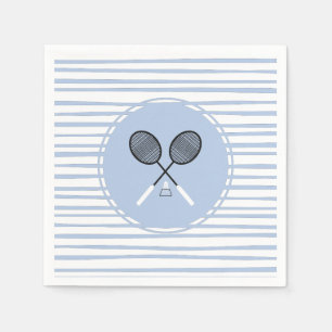 Serviette En Papier Badminton Rackets Crossed Birdie