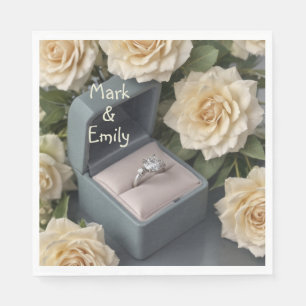 Serviette En Papier Bague de fiançailles