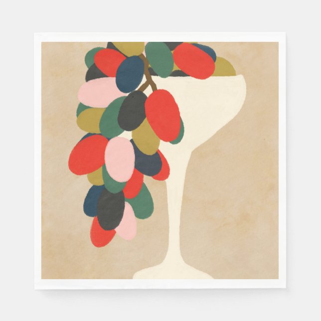 Serviette En Papier Baie de raisins (Devant)