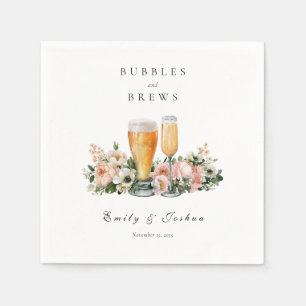 Serviette En Papier Bain de Bulles et de Boissons pour Couples