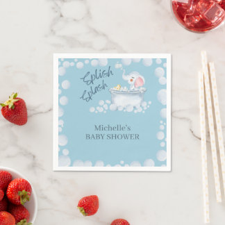 Serviette En Papier Bain moussant bleu pour bébé - Shower pour un anim