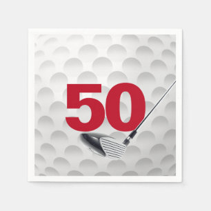 Serviette En Papier Bal de golf 50e anniversaire