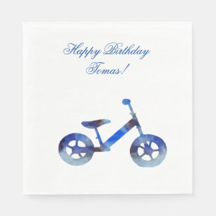 Serviette En Papier Balance Vélo Aquarelle Art