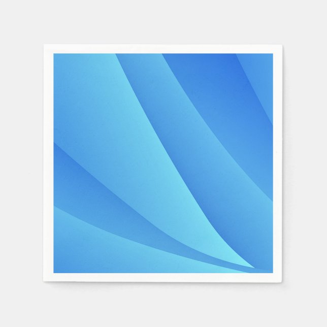 Serviette En Papier Balayage bleu (Devant)