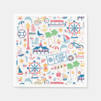 Serviette En Papier Balboa Island Cocktail serviettes