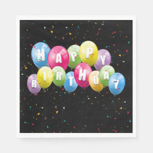 Serviette En Papier Balcons et Confetti