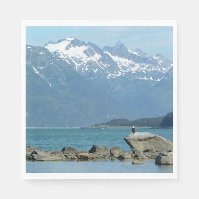 Serviette En Papier Bald Eagle à Skagway Alaska (Devant)