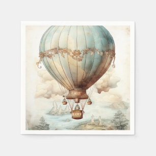 Serviette En Papier Ballon à air chaud à vapeur vintage (2)