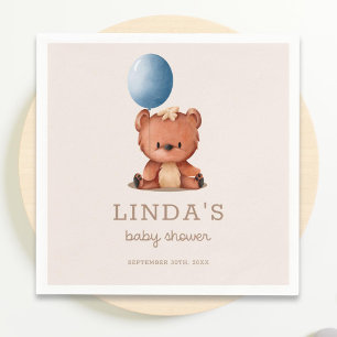 Serviette En Papier Ballons à oreilles mignonnes Baby shower neutre ge