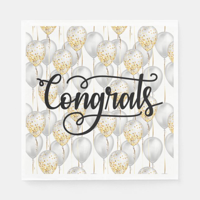 Serviette En Papier Ballons du Félicat (Devant)