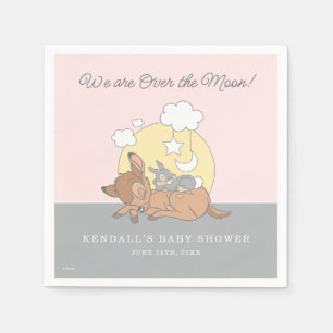 Serviette En Papier Bambi   Au-dessus du Baby shower des filles de la 