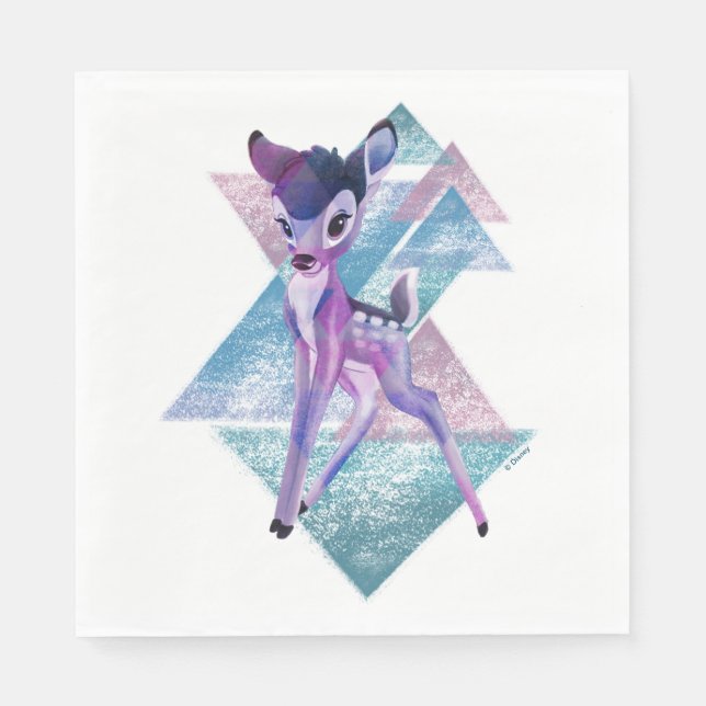 Serviette En Papier Bambi géométrique Aurora graphique (Devant)