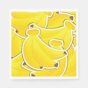 Serviette En Papier Bananes funky