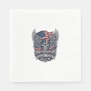 Serviette En Papier Bandana Patriotique Rocker Old Glory Musique Rock