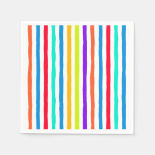 Serviette En Papier Bandes dessinées à la main dans des couleurs pop a