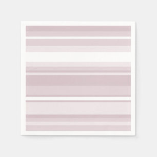 Serviette En Papier Bandes roses à quartz rose