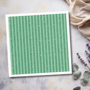 Serviette En Papier Bandes verticales classiques de style pailleté ver