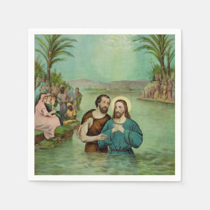 Serviette En Papier Baptême de Jésus-Christ