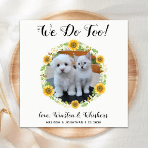 Serviette En Papier Bar à cocktails personnalisé Mariage chien