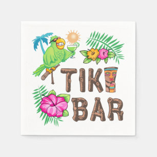 SERVIETTE EN PAPIER BARRE TROPICALE TIKI