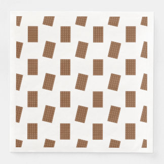 Serviette En Papier Bars à chocolat Arrière - plan blanc
