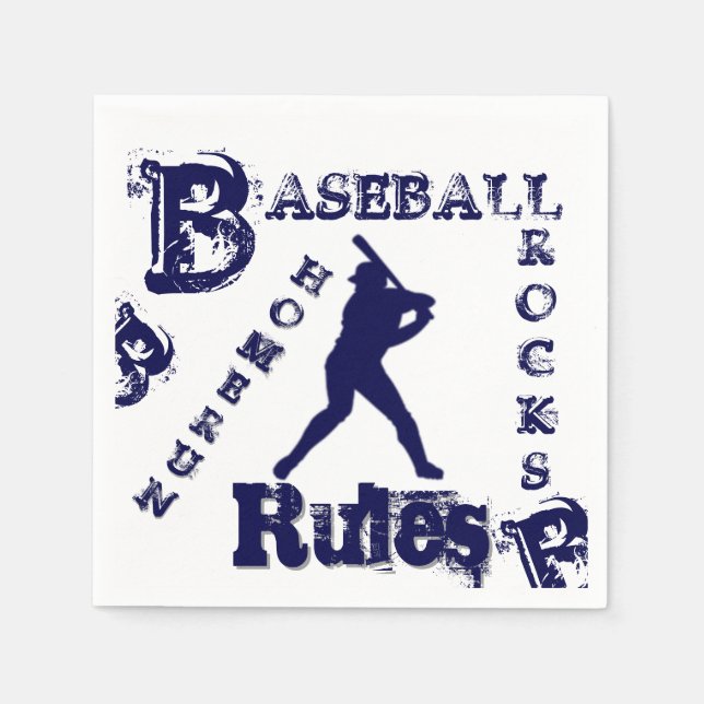 Serviette En Papier Baseball (Devant)