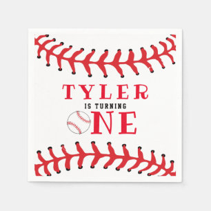 Serviette En Papier Baseball Ball 1er Anniversaire Sports Boy Annivers