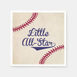Serviette En Papier Baseball Thème Petit Baby shower All-Star Napkin