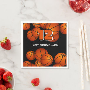 Serviette En Papier basket-ball accent enfants