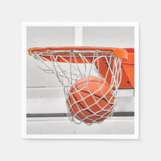 Serviette En Papier basket-ball en net (Devant)