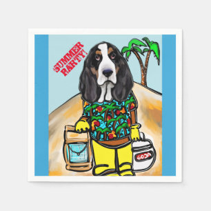 SERVIETTE EN PAPIER BASSET HOOK