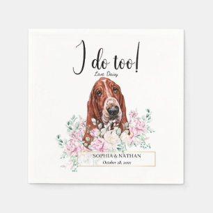 Serviette En Papier Basset Hound Chien Mariage Cocktail Napkins