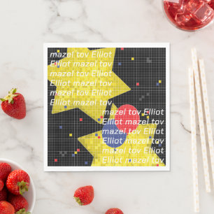 Serviette En Papier Bat Bar Mitzvah Jeu Sur Napkins