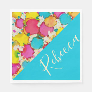 Serviette En Papier Bat BM ou bar Mitzvah serviettes Confetti