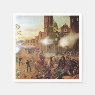 Serviette En Papier Bataille de l'histoire mexicaine de Puebla