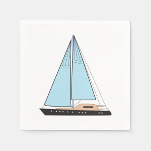 Serviette En Papier Bateau De Voilier De Luxe