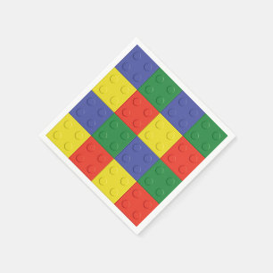 Serviette En Papier Bâtiment Blocs et briques Partie Napkins