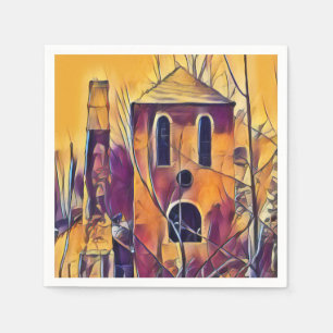 SERVIETTE EN PAPIER BÂTIMENT D'ANGLETERRE VICTORIENNE