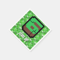 Bâtiment Pixelated Gamer Vert Level Up 6