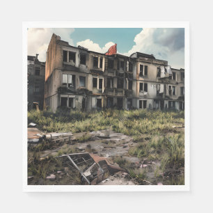 Serviette En Papier Bâtiments abandonnés   Destruction post-apocalypse