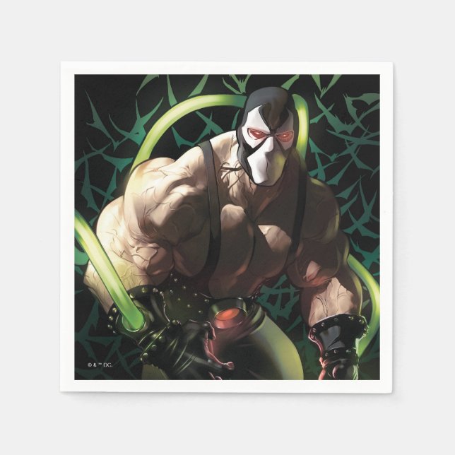 Serviette En Papier Batman Bane Bat Swarm Illustration (Devant)