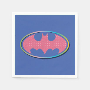 Serviette En Papier Batman   Logo Pink Polka Dot