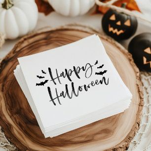 Serviette En Papier Bats d'Halloween   Papier
