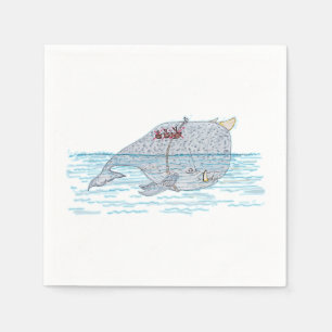 Serviette En Papier Battle Horn-Whale