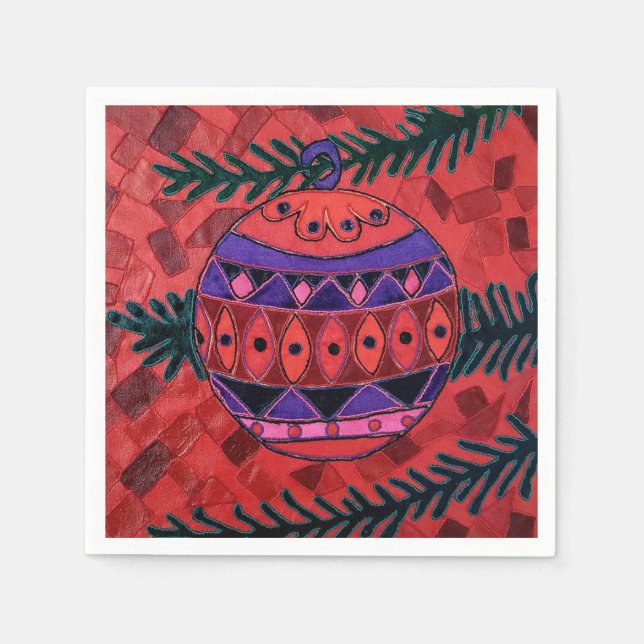 Serviette En Papier Bauble (Devant)