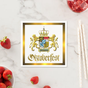 Serviette En Papier Bavière Crest Oktoberfest