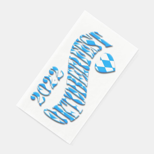 Serviette En Papier Bayern German Beer Festival Logo Oktoberfest 2022 (Coin)